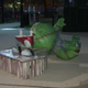Illustration for article titled Phillie Phanatic Immortalized As Art, Promptly Vandalized